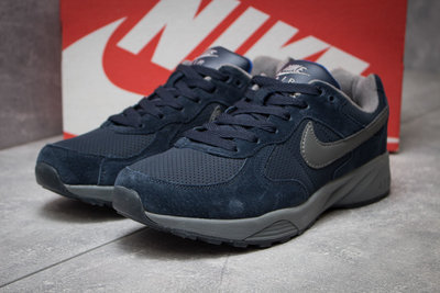 Кроссовки Nike Air, замша натуральная, синие 40,41,42,43,44,45,46 размер