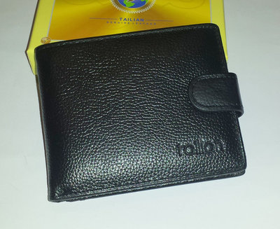 Мужской кошелёк из натуральной кожи Tailian T120D-H31-B Black