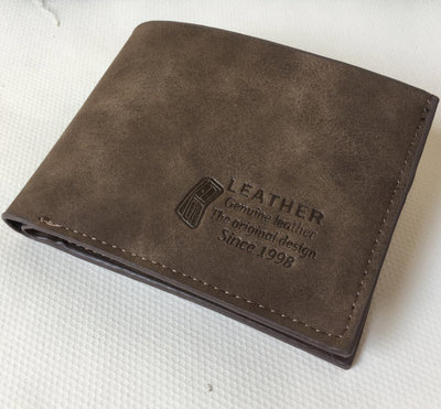 Практичный матовый мужской кошелек портмоне Leather В Наличии