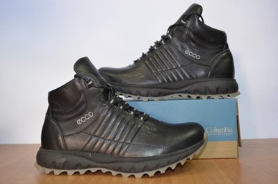 Зимние мужские ботинки Ecco из натуральной кожи.