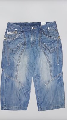 Стильные мужские джинсовые бриджи, шорты varxdar