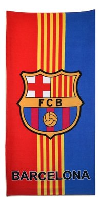 Полотенце Фк Барселона с логотипом любимого футбольного клуба