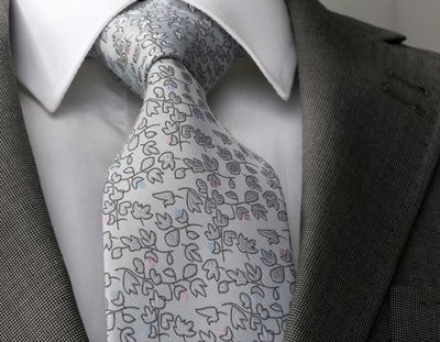 Красивый светлый галстук в наборе код GB025