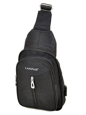 Мужская наплечная сумка Lanpad 01802 black