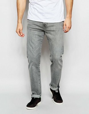 Levi's,оригинал серые мужские коттоновые легкие джинсы