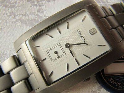 Часы мужские ROMANSON RM 0588М TITANIUM, новые, механизм RONDA Швейцария ,