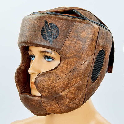 Шлем боксерский с полной защитой кожаный Hayabusa Kanpeki 5781 размер М-Xl