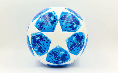 Мяч футзальный 4 Champion League 7271 PVC, бело-синий