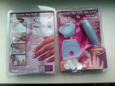 Набір для стемпінга Salon Express Nail Art Stamping Kit маникюрный набор для узоров 