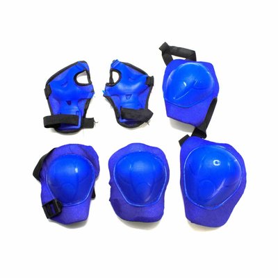 Набор Защитная экипировка синий защита на руки/ноги/запястья
