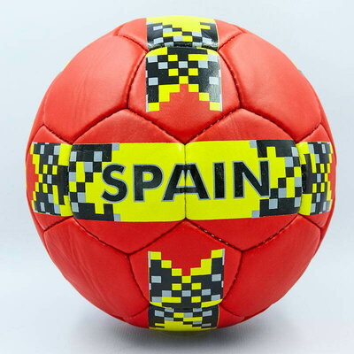 Мяч футбольный 5 гриппи Spain 0123 PVC, сшит вручную
