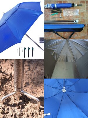 Зонт рыбак, пляжный, зонт для рыбалки с наклоном, клапаном, ромашка, Уф-Защитой