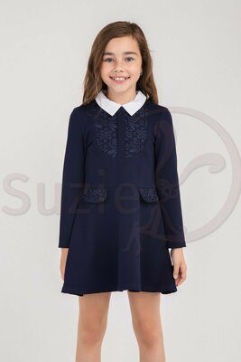 Платье школьное для девочки SUZIE Энрика синее
