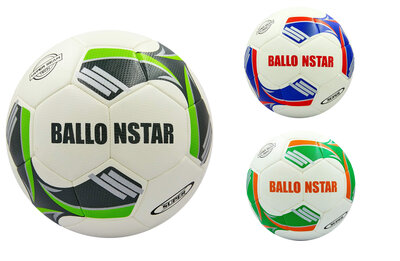 Мяч футбольный 5 Ballonstar 0177 PU, сшит вручную 3 цвета 