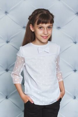 Оригинальная детская блузка для девочки vsl-02253