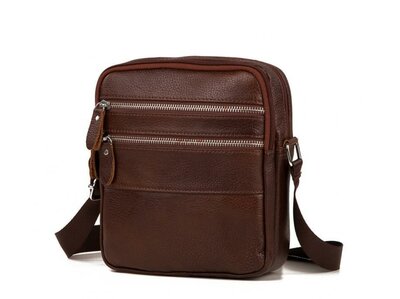 Мессенджер кожаный Бесплатная доставка Tiding Bag M38-3923C сумка через плечо