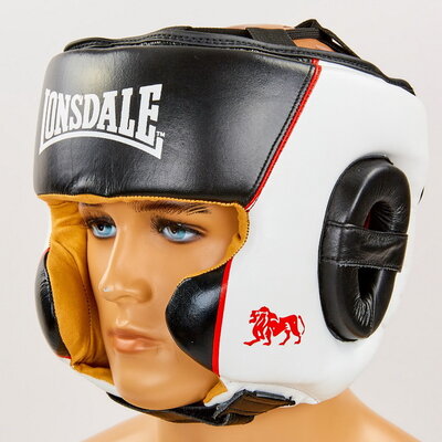 Шлем боксерский в мексиканском стиле кожаный Lonsdale Xpeed 8341 шлем для бокса размер M-XL
