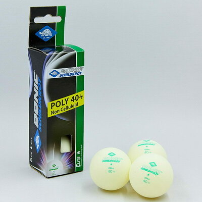 Набор мячей для настольного тенниса Donic Elite 608310 3 мяча в комплекте 1 Star 