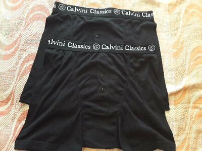 Трусы шорты фирменные чёрные Calvini Classics размер 52-54