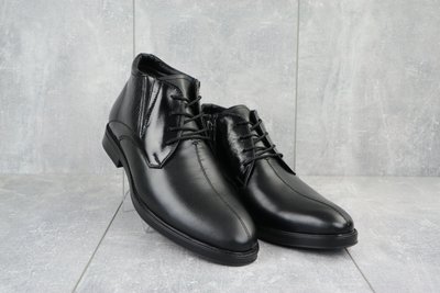 Зимние мужские ботинки Slat 18-70 , черные кожа