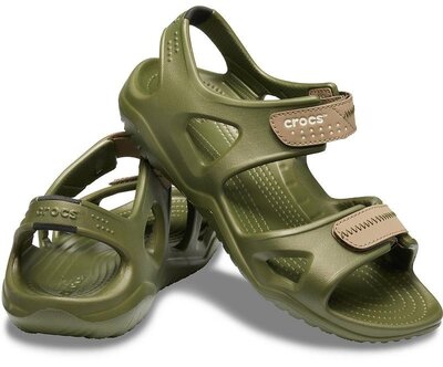 сандали крокс мужские хаки оригинал Crocs SWIFTWATER RIVER - Sandals