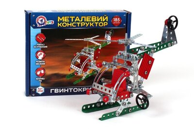 Конструктор металлический Вертолет Технок 