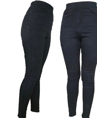 Женские чёрные джинсы лосины на меху, зима р 25