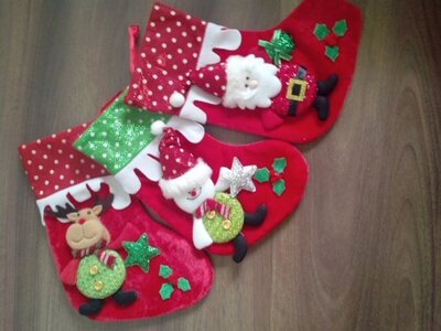 Носок для детских подарков к Новому году