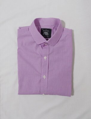 Рубашка слим бело-розовая 'Savile Row Company' 52-54р