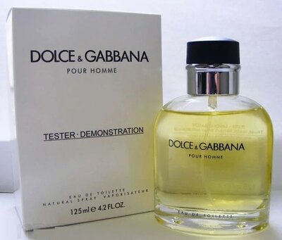 Мужская туалетная вода Dolce&Gabbana pour Homme 125 мл. Оаэ тестер без крышечки