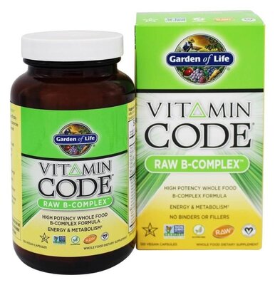 Garden of Life Витаминный код сырой B-комплекс Vitamin Code Raw B-Complex 120 Vegan Capsules