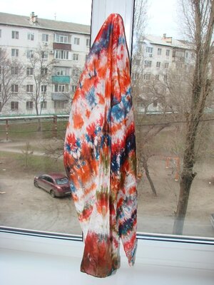 Шелковый шарф платок