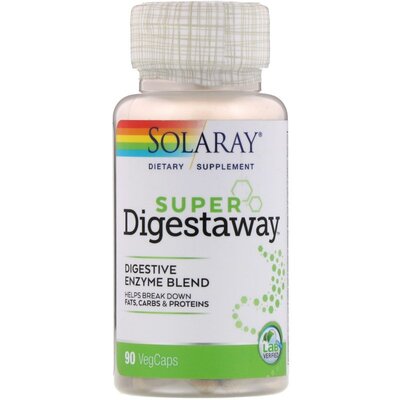 Solaray, Super Digestaway. Пищеварительные ферменты, 90 шт.