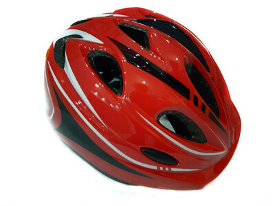 Велосипедный детский шлем Sports Helmet размер S-M Красный F18476 
