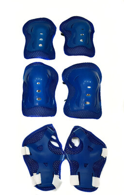 Комплект защиты Sports Helmet 3 в 1 размер S-M синий С34590 