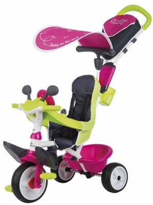 Велосипед детский Smoby Toys Беби Драйвер металлический розовый 741201