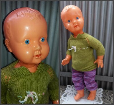 Большая кукла 58 см винтаж, Франция,полиетилен 1970-е г,манекен