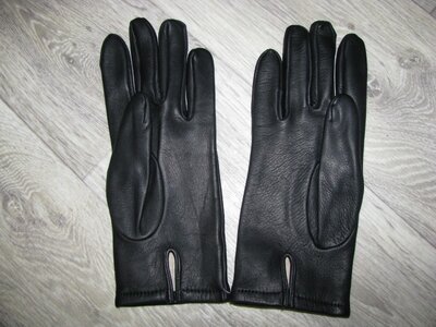 Перчатки кожаные 8 размер женские кожа черные