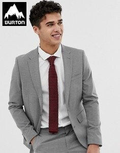 Стильный пиджак модного английского бренда Burton серого цвета.