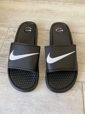 Мужские шлепанцы Nike Slide Sandal Swoosh Logo Black