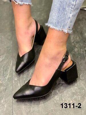 Женские чёрные натуральные кожаные босоножки открытые туфли из натуральной кожи натуральная кожа