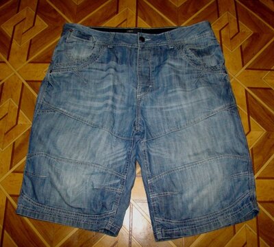 Мужские джинсовые шорты бриджи NEXT р.36 