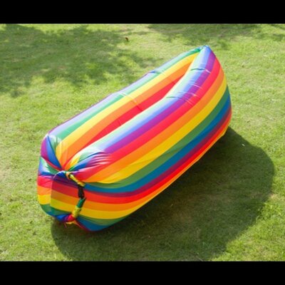 Надувной Ламзак Lamzac Air Sofa Rainbow шезлонг радуга подходит для воды