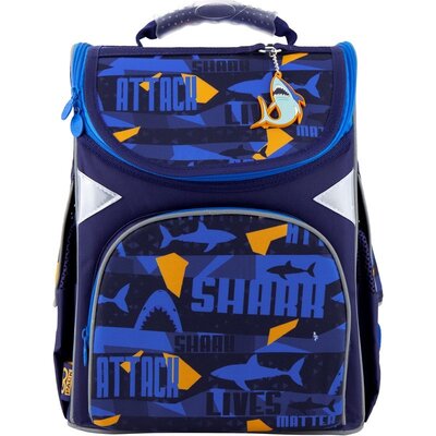 GoPack Школьный каркасный рюкзак Акула go20-5001s-15 Shark