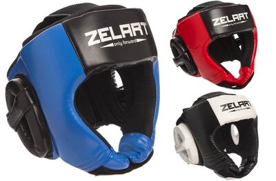 Шлем боксерский открытый Zelart 1386 размер M-XL, 3 цвета