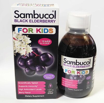 Sambucol, Черная бузина, Сироп для детей, с ягодным вкусом, 230 мл