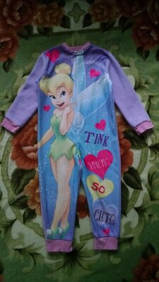 Теплая флисовая пижама для девочки 4-5 лет
