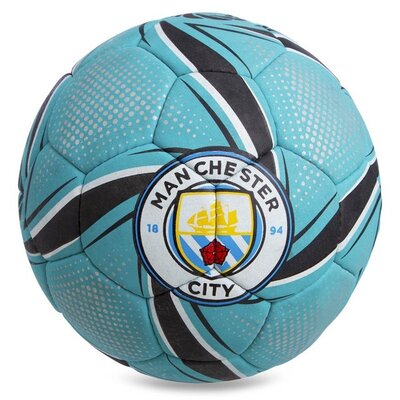 Мяч футбольный 5 гриппи Manchester City 0635 PVC, сшит вручную