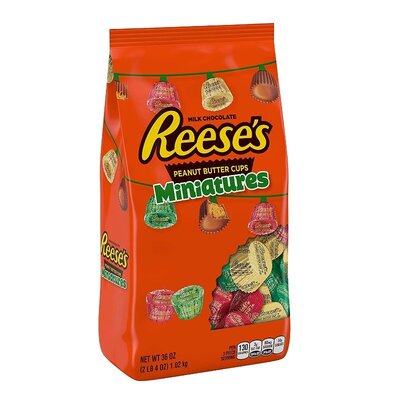 Reeses шоколадные конфеты с арахисовой начинкой Hershey Сша 1020 грамм Christmas Candy Holiday Peanu