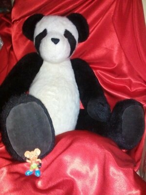 кукла мишка медведь панда большой фирменный коллекционный,,вoyds,,винтажный медведь шарнирный винтаж